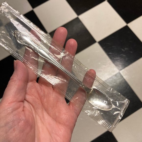 Vintage NEW Infant Spoon - Affection by Oneida Community Silverplate Flatware - Picture 7 of 14